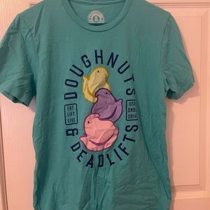 Doughnuts and Deadlifts Easter Themed Shirt